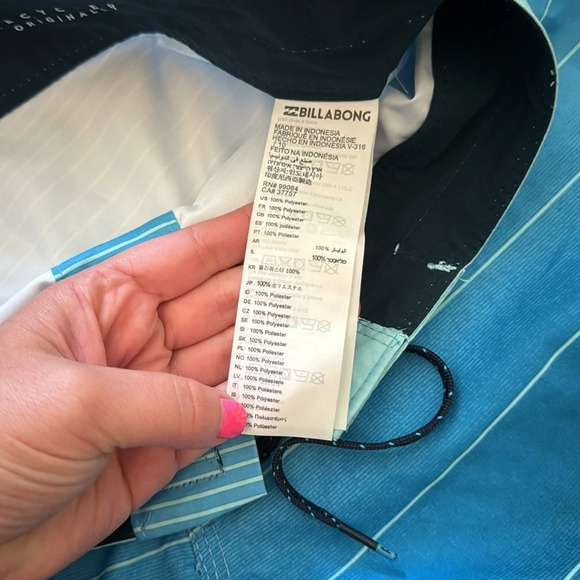 Billabong Recycler Board shorts Blue Stripped Beachy size 30 - Picture 6 of 8